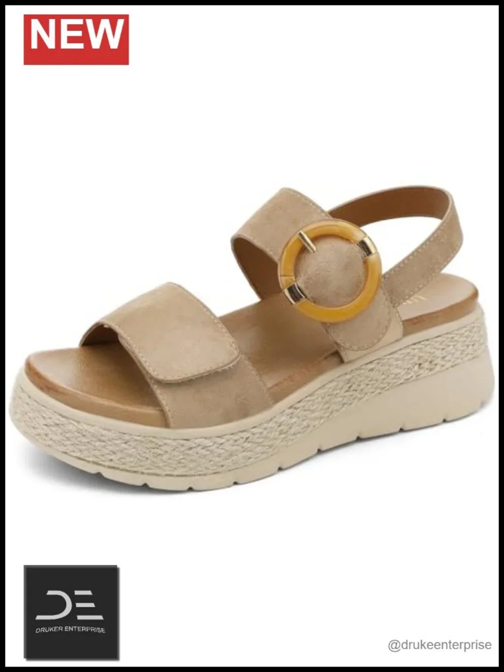Espadrille Platform Sandals Low Wedge Heel Orthopedic Arch Support Cushion